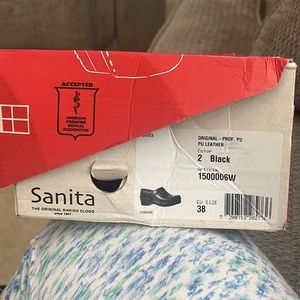 Sanita PU-Coated Leather Clogs for Women